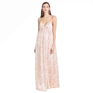 $285 NWT SACHIN & BABI Jessica Rouge Rose Watercolor Gown Floral Maxi Dress SZ 0